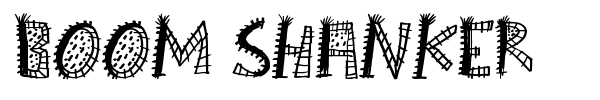 Boom Shanker font preview